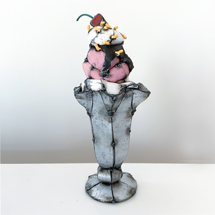 Hannah Kidd, Vanilla and Strawberry Sundae with Choco Sauce, Cream, Nuts and a Cherry, 2021