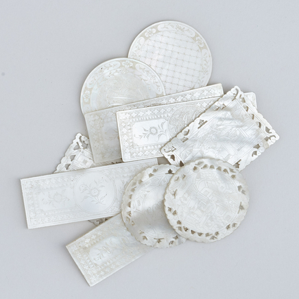 MOTHER OF PEARL COUNTERS