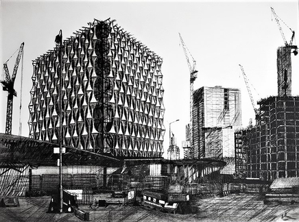 Melanie Bellis, US Embassy onstruction-scape