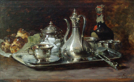 Guillaume Fouace, Still life with a silver jug