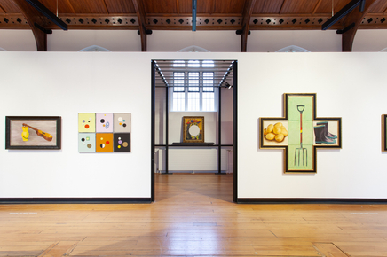 Dick Frizzell All Things Considered The Central Art Gallery Install 4