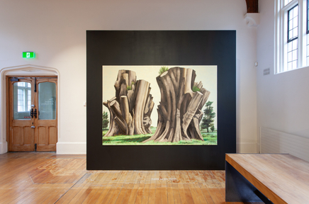 Dick Frizzell All Things Considered The Central Art Gallery Install 5