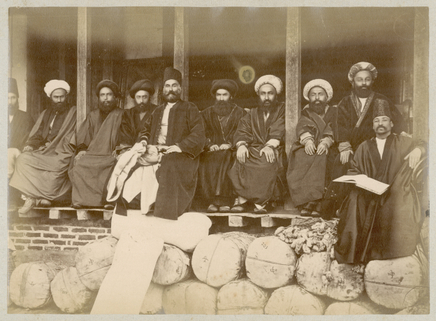 Antoin Sevruguin, Silk merchants in the Rasht Bazaar, Late 19th Century