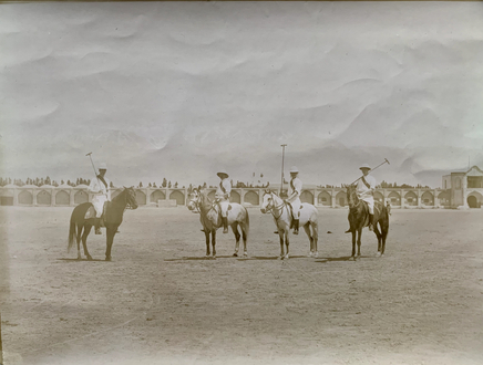 Antoin Sevruguin, A polo game in Tehran on occasion of the Queen of England's birthday, Early 20th Century