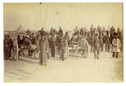 Antoin Sevruguin, Gunners with two cannons, Late 19th Century