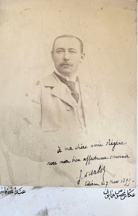 Abdallah Mirza Qajar, Comte Jacques d'Arlot de St Saud, Chargé d'Affaires de France, 1899