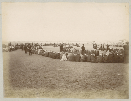 Antoin Sevruguin, Beggars waiting for the Shah, Late 19th Century