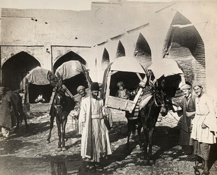 Antoin Sevruguin, A group of Kajeveh (litters), Early 20th Century