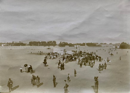 Antoin Sevruguin, A polo game in Tehran on occasion of the Queen of England's birthday, Early 20th Century