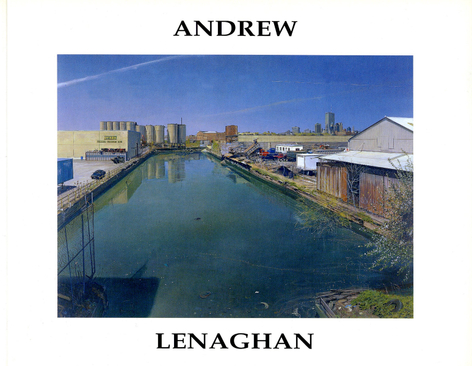 Catalog cover, 'Andrew Lenaghan,' 2001.