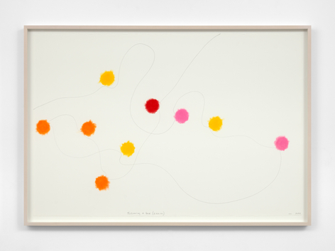 SPENCER FINCH Following a Bee (Zinnias) 