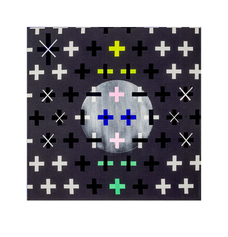 Janet Jones | Who's Watching Who | Acrylic and gouache on printed canvas | 18 x 18 inches | 2023