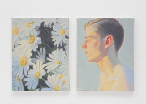 Kris Knight Heliotropism (Daisies & Justin), 2025