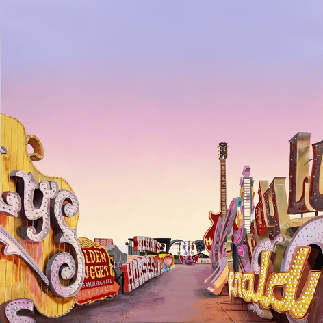 KRISTIN MOORE, Neon Boneyard (Sunset), 2026
