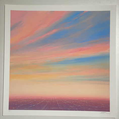 KRISTIN MOORE, LA Pink Cityscape [Hand Embellished], 2023