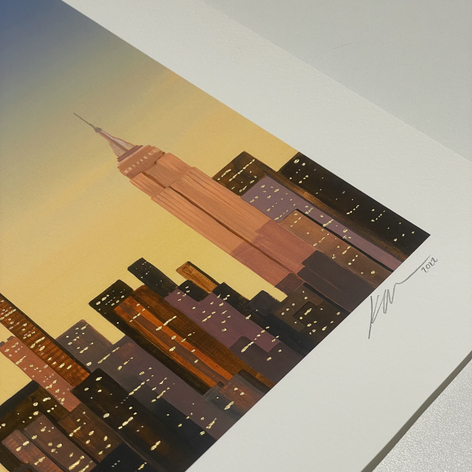 KRISTIN MOORE, New York (Golden Hour) [Hand Embellished], 2023