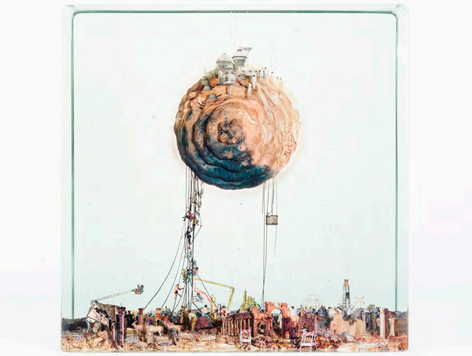 Dustin Yellin Going to Mars, 2017