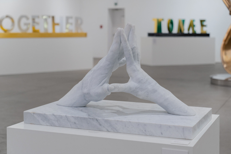 TOGETHER, 2022 Matte white carrara marble