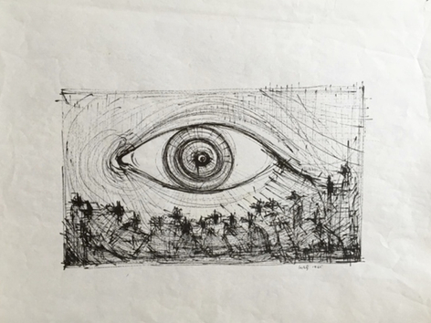 Untitled, 1965, China Ink on paper