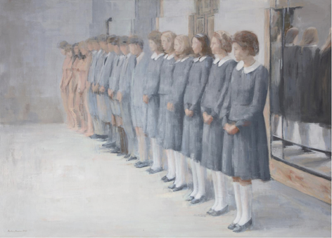 From Salo series in praise of Pasolini, Oil on Canvas