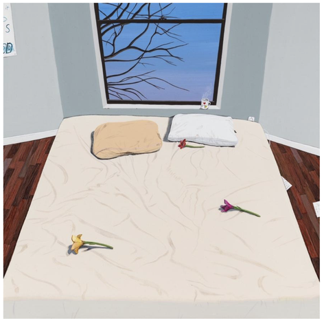 Azadeh Nia, Flowers in Bed, 2023