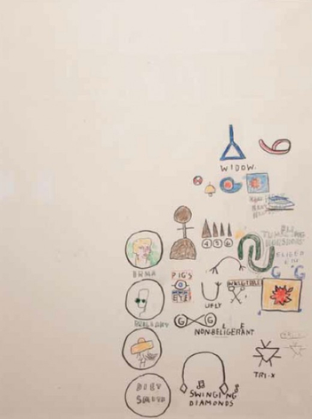JEAN-MICHAEL BASQUIAT, Untitled (Swinging Diamonds), 1987