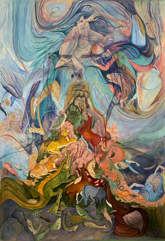 Chaotic Dream,&nbsp;2020, Oil on linen