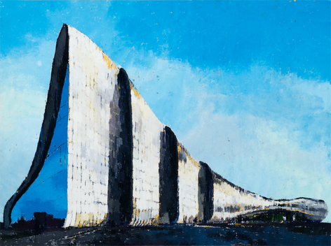 Heydar Aliyev Cultural Center,&nbsp;2017, Oil on canvas