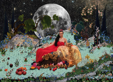 Queen of Houries,&nbsp;2013, Lenticular 3D depth on acrylic sheet