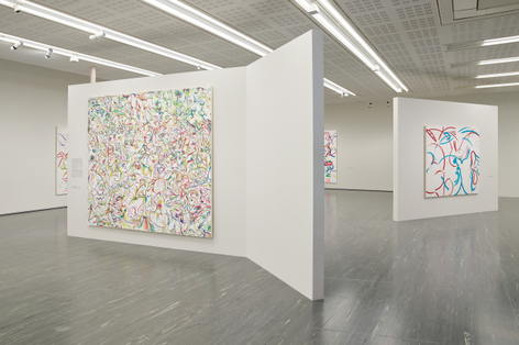 Installation view: Sue Williams, WHAT NOW, Belvedere 21, Vienna, February 20 &ndash; June 7, 2026. Photo: Johannes Stoll / Belvedere, Wien.