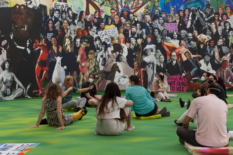 Dominique Gonzalez-Foerster, VOLCANIC EXCURSION (A VISION), 2021, installation view Secession 2021, photo: Oliver Ottenschl&auml;ger