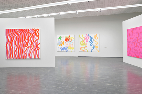 Installation view: Sue Williams, WHAT NOW, Belvedere 21, Vienna, February 20 &ndash; June 7, 2026. Photo: Johannes Stoll / Belvedere, Wien.