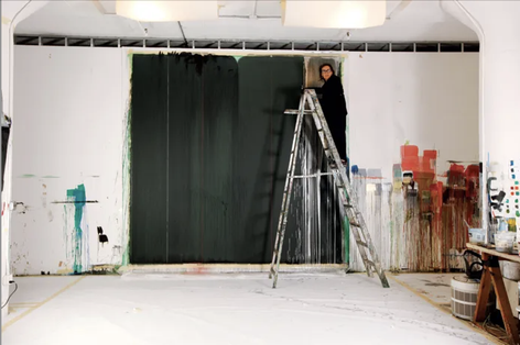 Pat Steir Paints a Painting