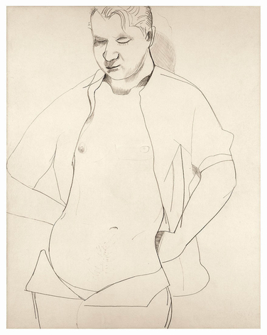 Lucian Freud, Study of Francis Bacon, 1951