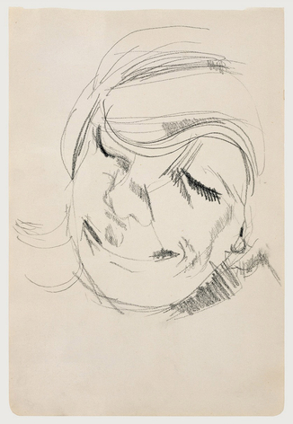 Lucian Freud, Head of a Woman Laughing, 1954