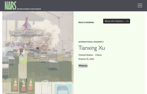 NARS Foundation: Tianxing Xu