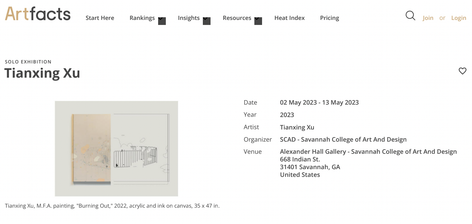 Artfacts: Tianxing Xu