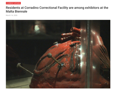 Residents at Corradino Correctional Facility are among exhibitors at the Malta Biennale