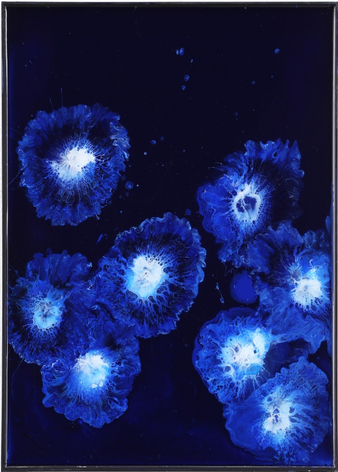 Katsumi Hayakawa PB-05, 2023 acrylic and resin on wood panel 16.5 x 11.7 inches