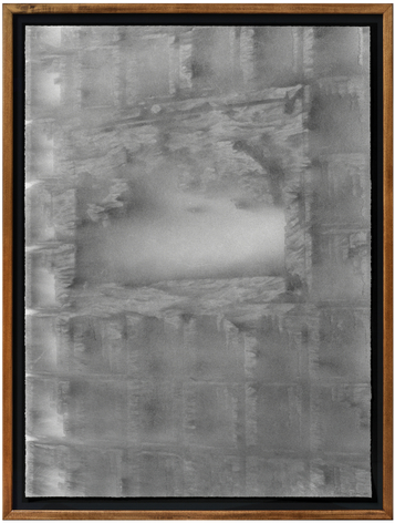 Nick Vaughan &amp; Jake Margolin Jewel Box, 2025 charcoal powder and wind on paper 45 x 33 inches