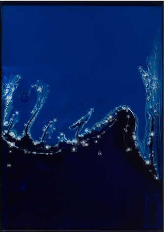 Katsumi Hayakawa PB-08, 2023 acrylic, resin on wood panel 14.5 x 11.7 inches