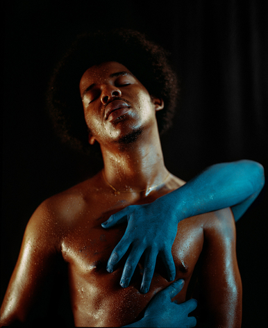 Shikeith  The Adoration (never knew love like this before), 2020 archival inkjet print on Canson Infinity Platine  paper: 36 x 30 inches frame: 36 7/8 x 30 7/8 inches