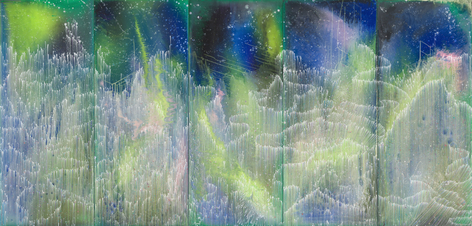 Lowlands, 2026 Acrylic on panel 72 x 150 inches