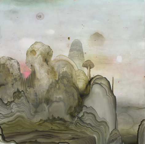 Berge, 2017 Oil on wood panel 48 x 48 inches