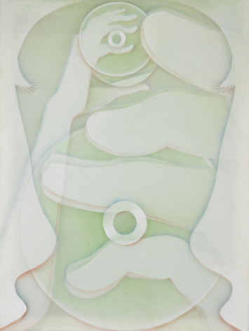 Sensorium, 2015 Acrylic on nylon mesh