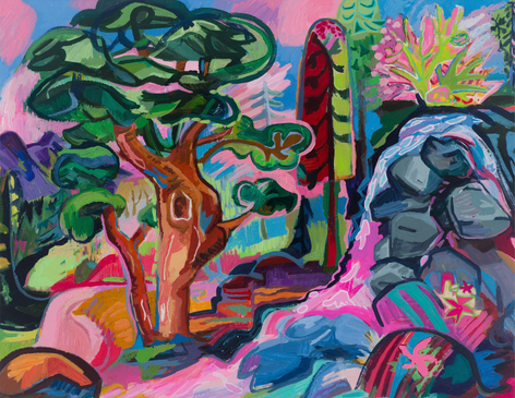 Spring Thaw, 2017 Acrylic on museum board 20 x 26 inches