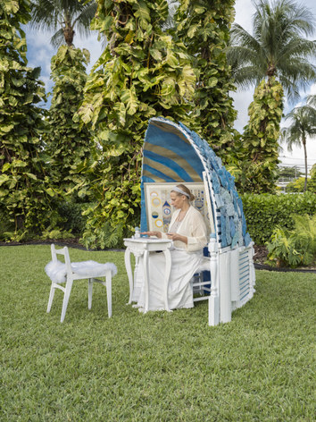 Sculpture installation by Julie Schenkelberg at NADA Miami