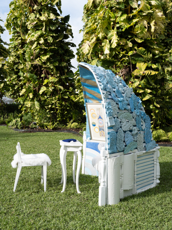 Sculpture installation by Julie Schenkelberg at NADA Miami