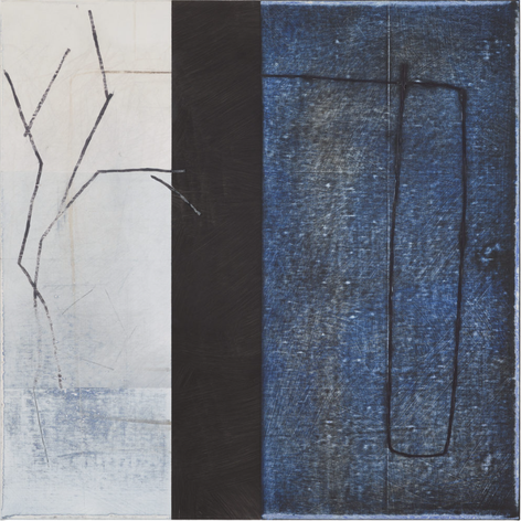 Jan Cunningham, Hant, 2023, Oil on linen, 24" x 24" at Anita Rogers Gallery