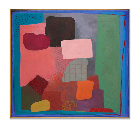 Robert Natkin, By the Dawn's Early Light, 1984, acrylic on canvas, 41 x 45 inches/104.1 x 114.3 cm